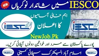 IESCO Jobs 2024|Wapda Jobs 2024|Government Job Vacancy|Latest Job Notification 2024|New Jobs #jobs