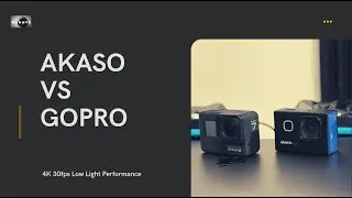 AKASO Brave 6 Plus vs GOPRO 7 Black. Low Light Performance RAW.