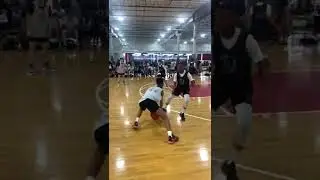 Magic mel with the sick move at Madehoops all American camp Sheshhhhhh 8th grader is like Kyrie