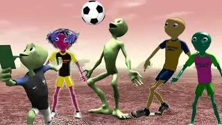 We Went to Outer Space for the Alien Dance Soccer Challenge