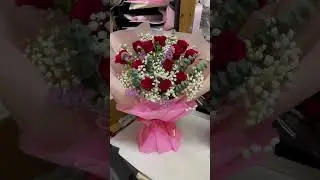 12 Red Roses Flower Bouquet | Huamama Singapore