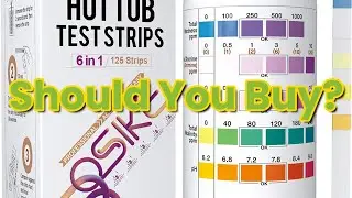 BOSIKE 6 in 1 Hot tub Test Strips Water Chemical Testing 125 Strips Water Tesing Kit Swimming Pool
