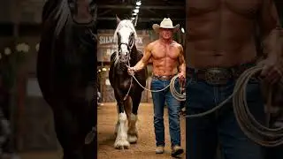 American Cowboy and his Gypsy Vanner Horse. #cowboycountry #cowboymusic #rodeo #cowboy