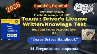 Espa&ntilde;ola | Texas DMV driving Handbook Questions | SPANISH  | 2026 |  50 questions | DPS