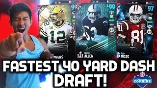 FASTEST 40 YARD DASH DRAFT! MADDEN 17 DRAFT CHAMPIONS
