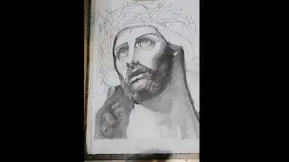 Drawing a portrait of JESUS CHRIST(completing his beard)