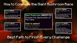 How to Complete the Giant Mushroom Race (All Challenges) | Hypixel Skyblock