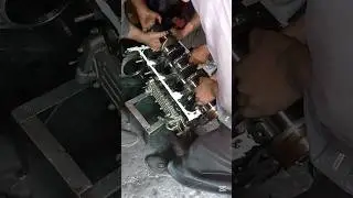 Diesel Engine Crankshaft Fit in Cylinder Block  #crank #diesel #engine #ytshorts #yt #block #diy