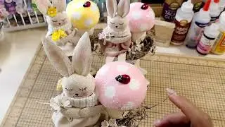 Saturday Morning Makes - Craft fair spool bunnies
