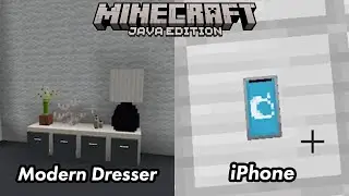 How to make Modern Dresser & iPhone Build in Minecraft - New Build Hacks & Ideas in Minecraft