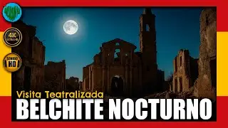 💚 Pueblo FANTASMA de BELCHITE por la NOCHE &middot; Visita Teatralizada &middot; Espa&ntilde;a Travel Vlog &middot; 4K + HD