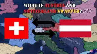 Switzerland and Austria swap places - Hoi4 Timelapse (Non-Historical)