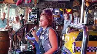Tetiana Halberd From Ukraine. Joining Jonny Hellraizer For A Song. Heartbreak Benidorm. 10/09/24.