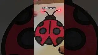 🐞LED Circuit with copper tape #stem #electricalcircuit #science #elementary #circuit #circuitry