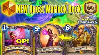 NEW Demon Seed Quest Warlock Deck is Best Quest In The Game EVER! Across the Timeways | Hearthstone