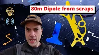 Как построить 80-метровый диполь из оставшихся деталей DX Commander
