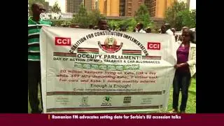 Demonstators Stage Protest over Kenya legislators Pay