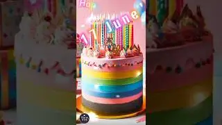17 June Birthday Wishes 💖 | Happy Birthday Song #happybirthday #june #birthdaystatus #cake #shorts