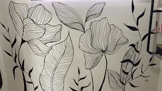 COMO FAZER DESENHO NA PAREDE | usando caneta Posca PC-5M