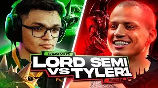 CAI CONTRA O TYLER1 DE DRAVEN E PEGUEI RAMMUS!