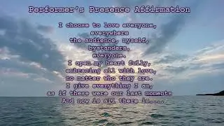 Pre-Performance 2 minute Meditation/Affirmation #performance #workingmusic #beginnerguitar