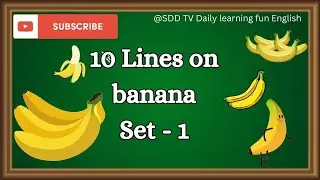 #banana  #10linesonbanana #bananaeassy 10 lines on banana tree in english//few lines on banana