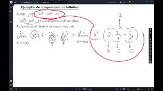 Límites donde compiten infinitos.