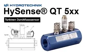 HySense&reg; QT 500 &ndash; Turbinen Durchflusssensor   Durchflussmessung  &Uuml;berwachung  Hydrotechnik GmbH