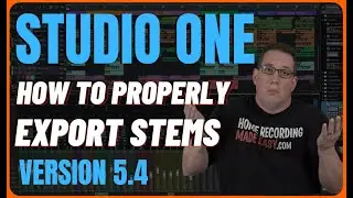 PRESONUS STUDIO ONE | How To Export Stems