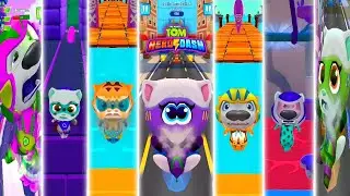😂 Talking Tom Hero Dash FUNNY FAILS! 🚗💥 Water Fails & Epic Car Crashes | Tom, Angela, Hank, Ginger,