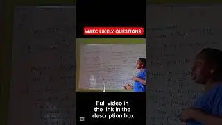 Chemistry Questions 2025 Likely Theory Topics #waec2025 #chemistry2025