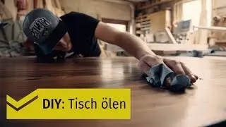 Massivholz/ Holz-Tischplatte &ouml;len - so gehts  [HOLZPILOTEN]