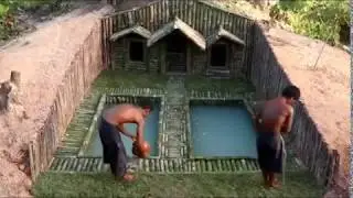 Primitive Technology: Great !!! Primitive Man Makes Swimming Pool | primitve technology