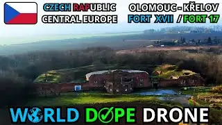🚁 Dron Olomouc - Křelov Fort XVII 🏰 | Drone Adventure at Fort 17 Czech Republic ČESKO MORAVA HAN&Aacute; 💜