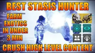 CRAZY!! - Best PvE Stasis Hunter Build in for GMs? Master Lost Sector in Under 3 min! Destiny 2