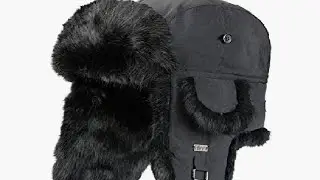 HEYANN Winter 100% Real Rabbit Fur Fuzzy Trapper hat Hunting Cap for Men Women Review, Good and bad