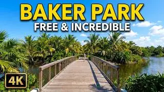 This Tranquil Naples Florida Escape is FREE and Incredible!  Baker Park [4K]