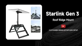 Adjustable Roof Ridge Mount Kit for Starlink Gen 3 Satellite Dish