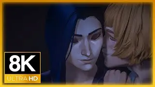 Arcane: Season 2 | Caitlyn and Maddie Kiss | Romantic Scene (8K) (Remastered)