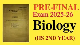 Biology Question Paper - Pre-Final Exam 2026| HS 2026 | You can learn