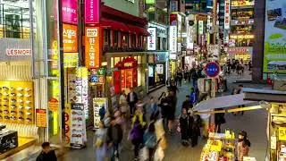 City Ambience - Busy Street At Night | ASMR 1 Hour | Atmospheric