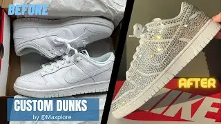 DIY Custom Nike Dunk Low's! #shorts