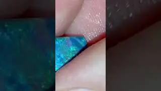 Australian Opal cut and polished gemstone from Lightning Ridge   #shorts