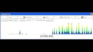 Cпектр дипазона 87.5-108 МГц в Полтаве (антенна - K&ouml;rner 19.3)