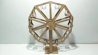 How to make singapore flyer (giant wheel) in cardboard