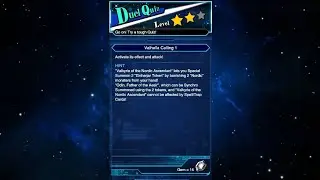 Yugioh Duel Links - Duel Quiz Level 2 : Valhalla Calling 1