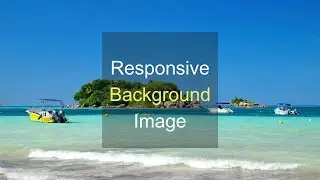 How to make responsive background image in css