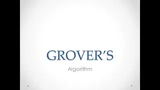 Grover's Algorithm | QISKIT