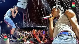 Kweku Flick performs in Heavy rain as Fans demand more in it at Abora Batanyaa Easter Artiste night