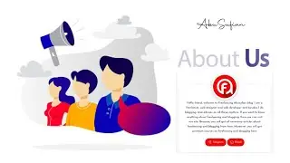 How to Create Stylish About Us Page Design For Any Blogger Template | Engineer Abusufian